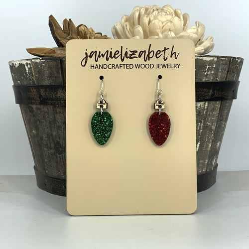 Glittery Christmas Light Dangles (Singles or 5-Pack Discount!) (Vault)