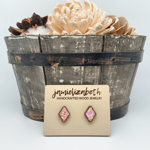 Easter Grass Glitter - Earrings