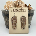 Leopard Flip Flop Earrings (Vault)