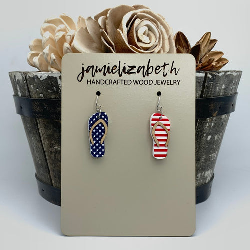 Flag Flip Flop Earrings (Vault)