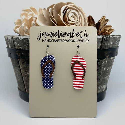 Flag Flip Flop Earrings (Vault)