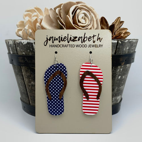 Flag Flip Flop Earrings (Vault)