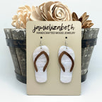 Pearl Shimmer Flip Flop Earrings (Vault)