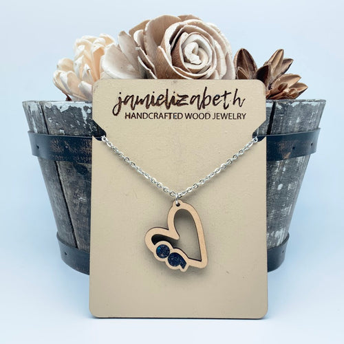 Semicolon Necklace - Glitter (Mental Health Awareness)