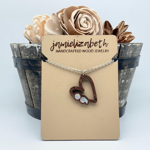 Semicolon Necklace - Glitter (Mental Health Awareness)