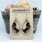 I Love My Weenie Dog Teardrop Earrings