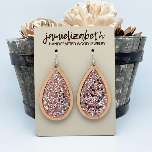 Flamingo Glitter Earrings or Necklace (Vault)