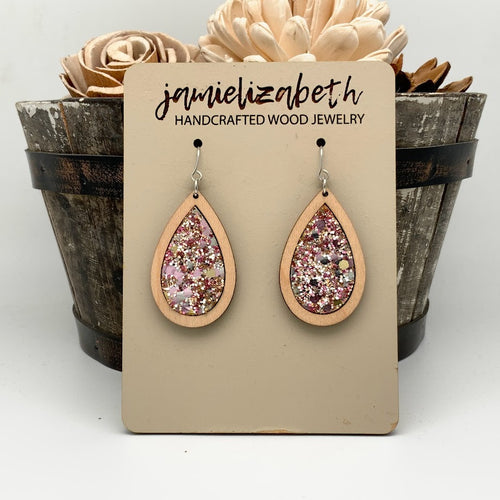 Flamingo Glitter Earrings or Necklace (Vault)