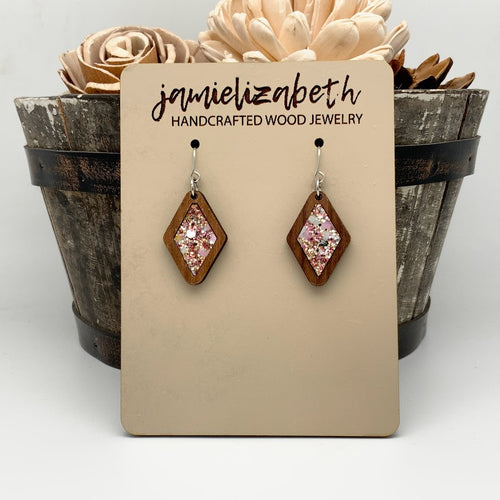 Flamingo Glitter Earrings or Necklace (Vault)