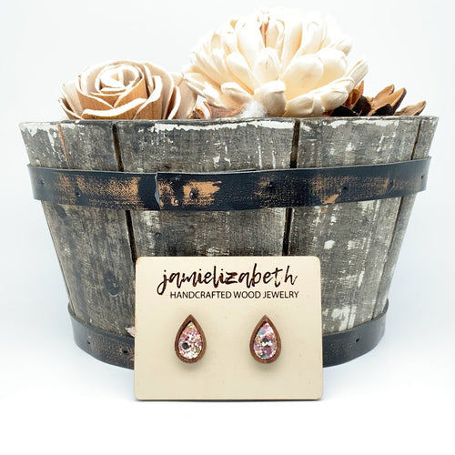 Flamingo Glitter Earrings or Necklace (Vault)