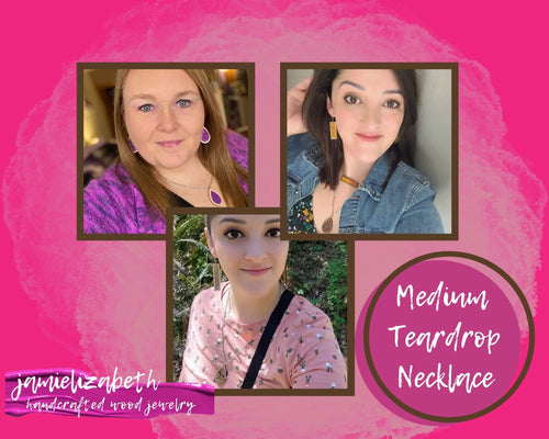 Lineman Teardrop Hoop Earrings or Necklace