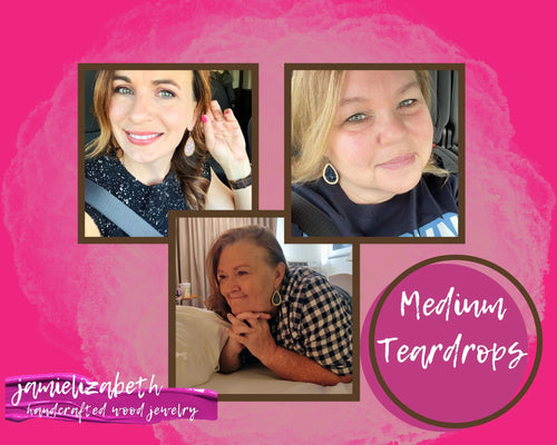 Dachshund Face Teardrop Earrings