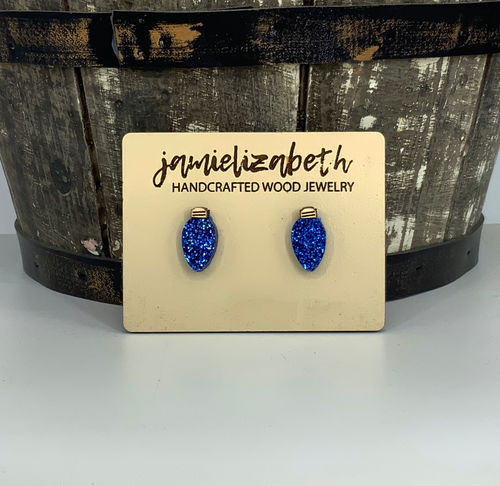 Glittery Christmas Light Studs (Singles or 5 pack) (Vault)