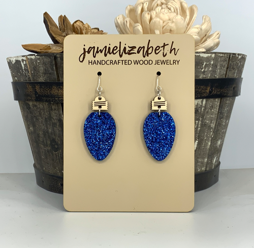 Glittery Christmas Light Dangles (Singles or 5-Pack Discount!) (Vault)