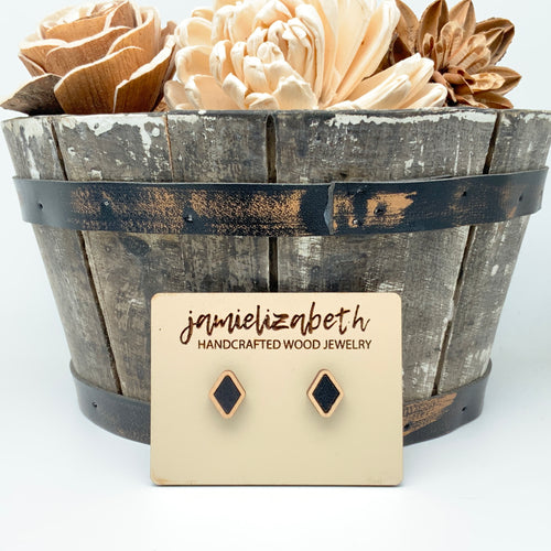 Black Cork Earrings (Vault)