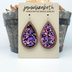 Purple Passion Fleck - Earrings