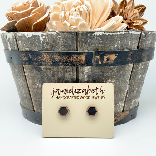 Black Cork Earrings (Vault)