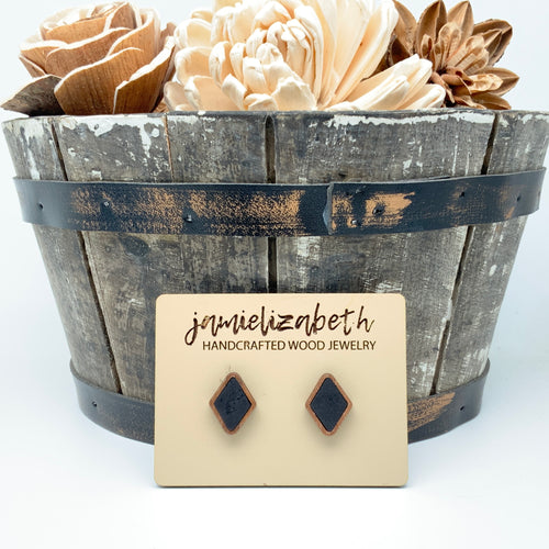 Black Cork Earrings (Vault)