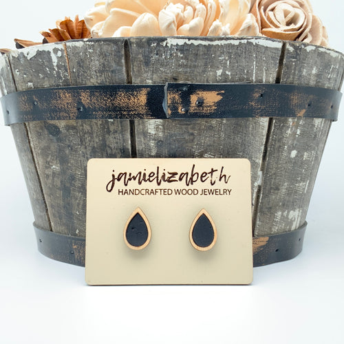 Black Cork Earrings (Vault)