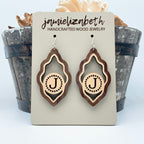 Single Letter Personalized Scallops - Earrings (Vault)