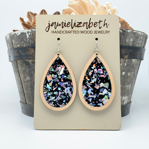 Crystal Prism Acrylic Teardrops