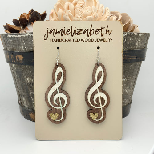 Treble Clef Earrings (Vault)