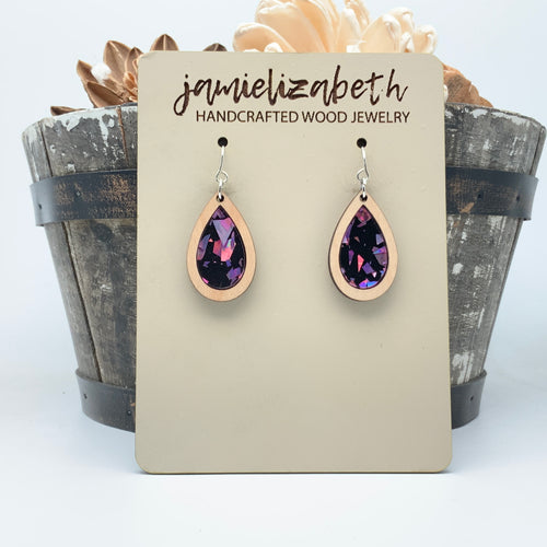 Purple Passion Fleck - Earrings