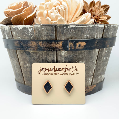 Black Cork Earrings (Vault)