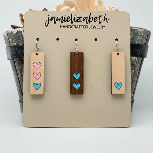 A Mothers Heart - Medium Earrings (1-3 hearts)(Vault)