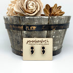 Semicolon Studs - Cork (Mental Health Awareness)