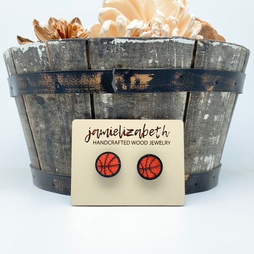 Basketball - Earrings or Necklace
