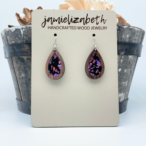 Purple Passion Fleck - Earrings