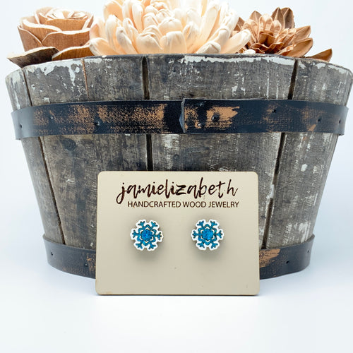 Snowman, Santa Hat & Snowflake Studs - (Single or Trio Pack Available) (Vault)