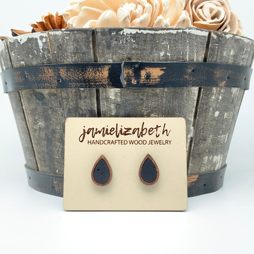 Black Cork Earrings (Vault)