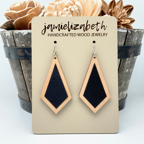 Black Cork Earrings (Vault)