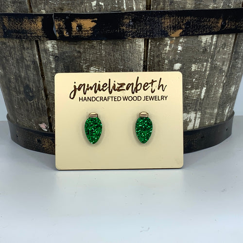 Glittery Christmas Light Studs (Singles or 5 pack) (Vault)
