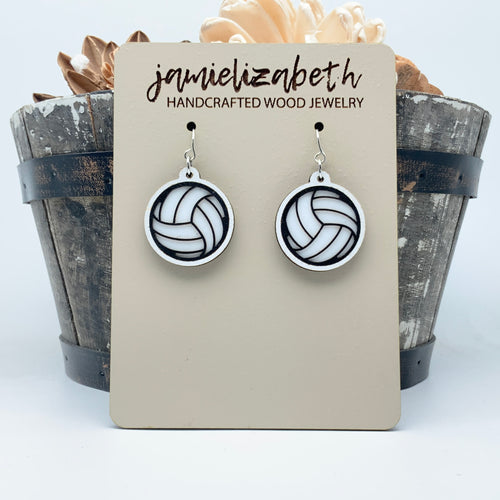 Bump-Set-Spike - Volleyball Earrings