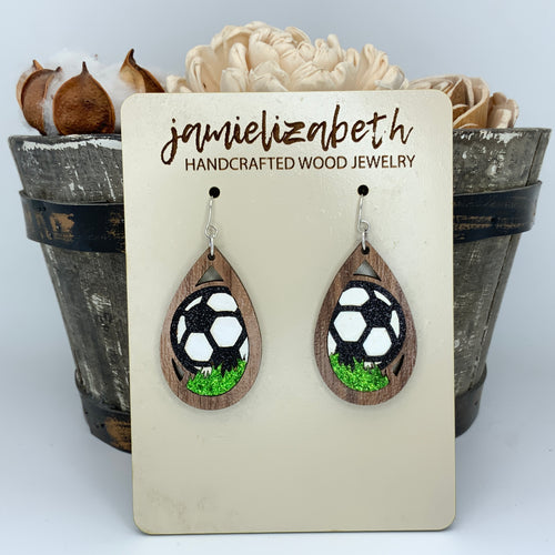 Soccer Earrings