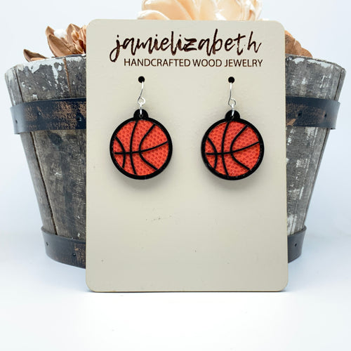 Basketball - Earrings or Necklace