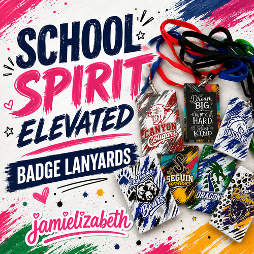 School Spirit Elevated Badge Lanyards!