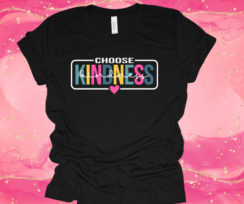 Heather Black Choose Kindness Summer T-Shirt