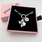 Texas Bluebonnet Necklace with Custom Zip Code