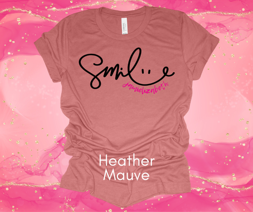 Unisex SMILE T-Shirt - Jamielizabeth 2024 Shirt - Multiple Colors Available