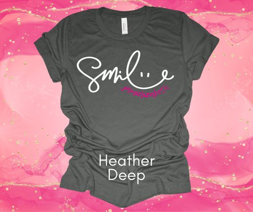 Unisex SMILE T-Shirt - Jamielizabeth 2024 Shirt - Multiple Colors Available