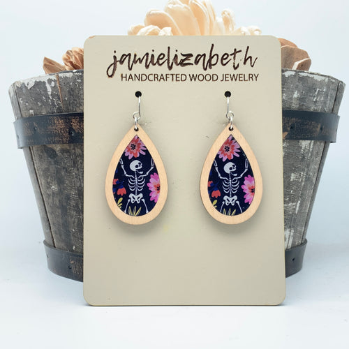 Bone to Be Wild Acrylic Earrings or Necklace