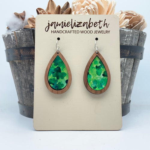 Shamrock Acrylic - Earrings