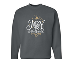 Joy to the World Hanes Unisex Long Sleeve Sweatshirt  - Dark Grey