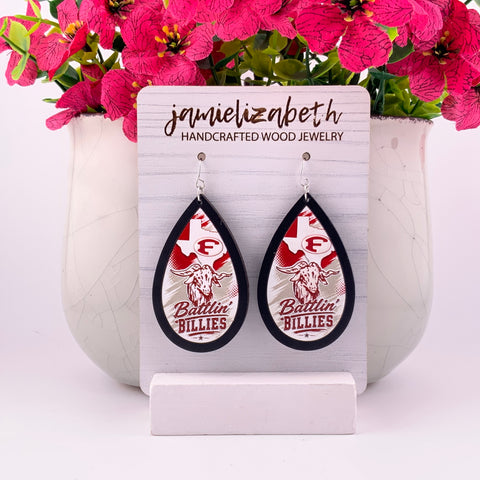 Fredericksburg Battling Bullies Earrings | School Spirit Elevated