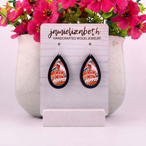 Hutto Hippos Earrings | School Spirit Elevated