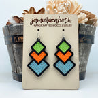 Neon Boo-tiful Diamond Drops - Matches Our Spooky Shirt!